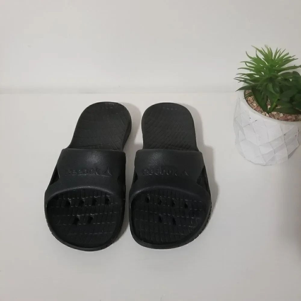 Reebok slip on sandals 